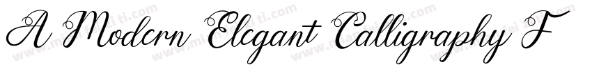 A Modern Elegant Calligraphy Font字体转换